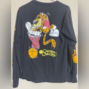 Chester Cheetah Graphic Long Sleeve Shirt adult medium